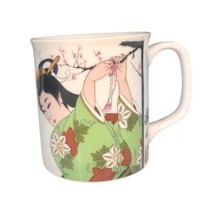 Geisha Japanese  Ceramic Porcelain Mug Coffee Tea Cup
